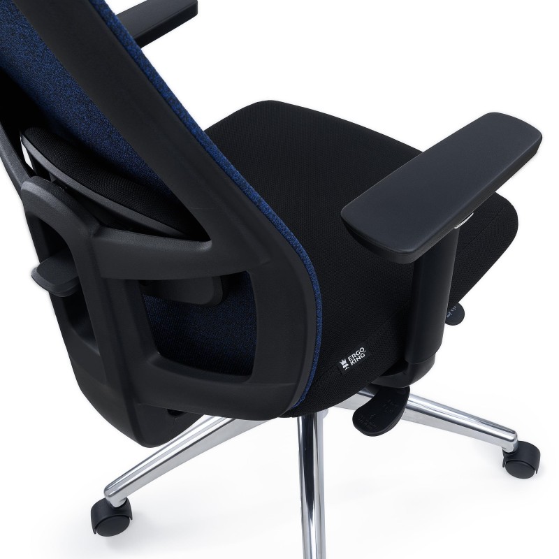 Silla de Oficina Ergonómica ASTRA, Uso Intensivo 8H, En Negro