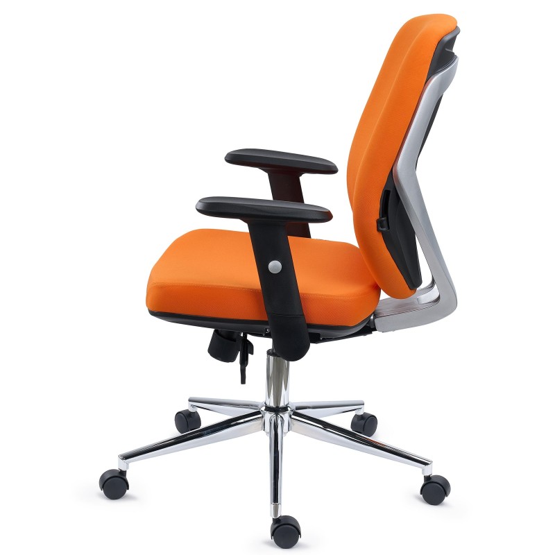 Silla de Oficina Ergonómica TRAFIC, Espuma Inyectada, Tela Negra