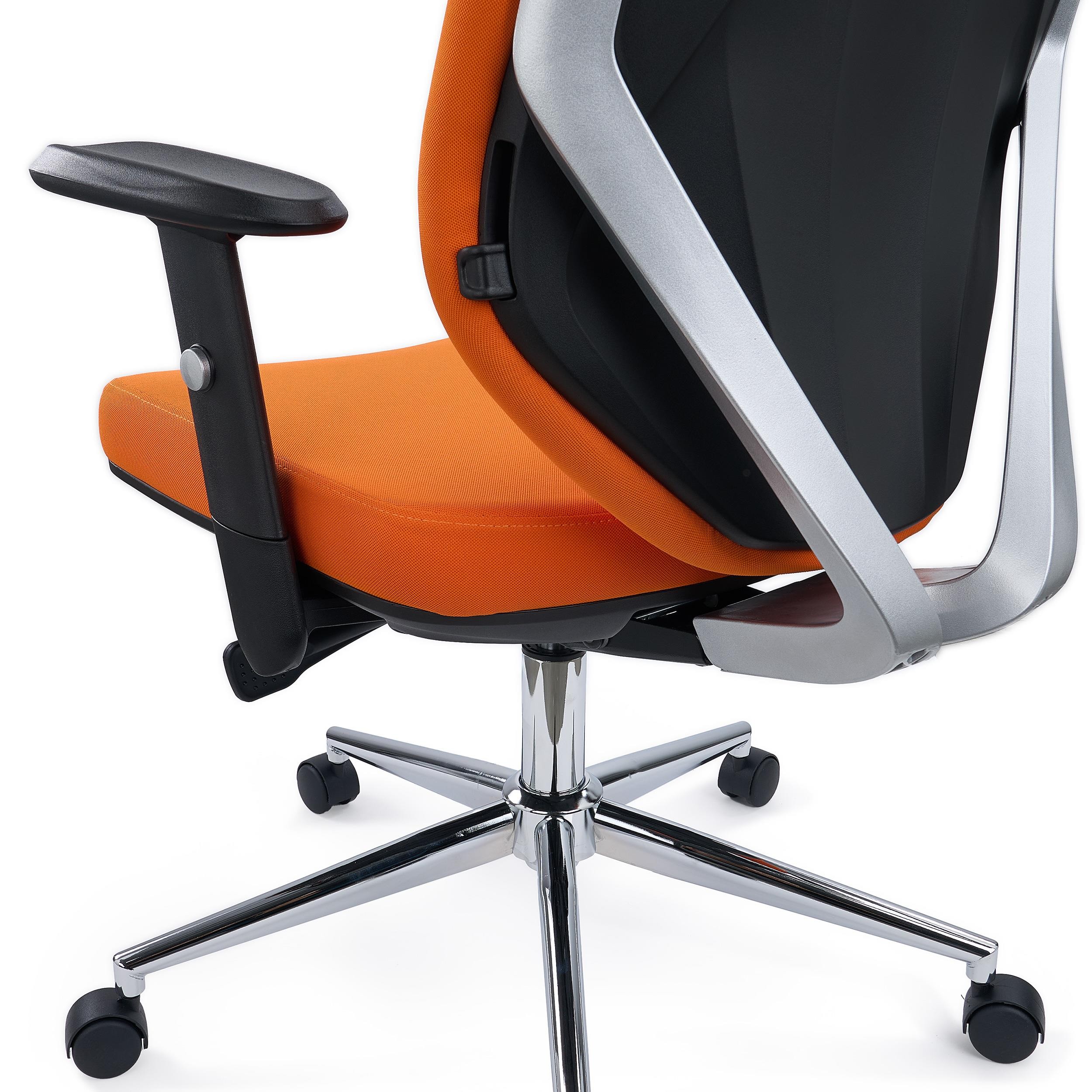 Silla de Oficina TRAFIC, Respaldo con Soporte Lumbar, Gran Acolchado, Robusta, En Tela Negra