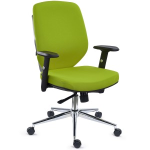 Silla de Oficina Ergonómica TRAFIC, Espuma Inyectada, Tela Negra