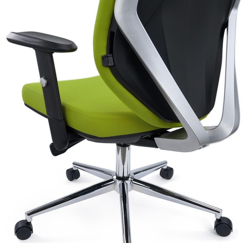 Silla de Oficina Ergonómica TRAFIC, Espuma Inyectada, Tela Negra