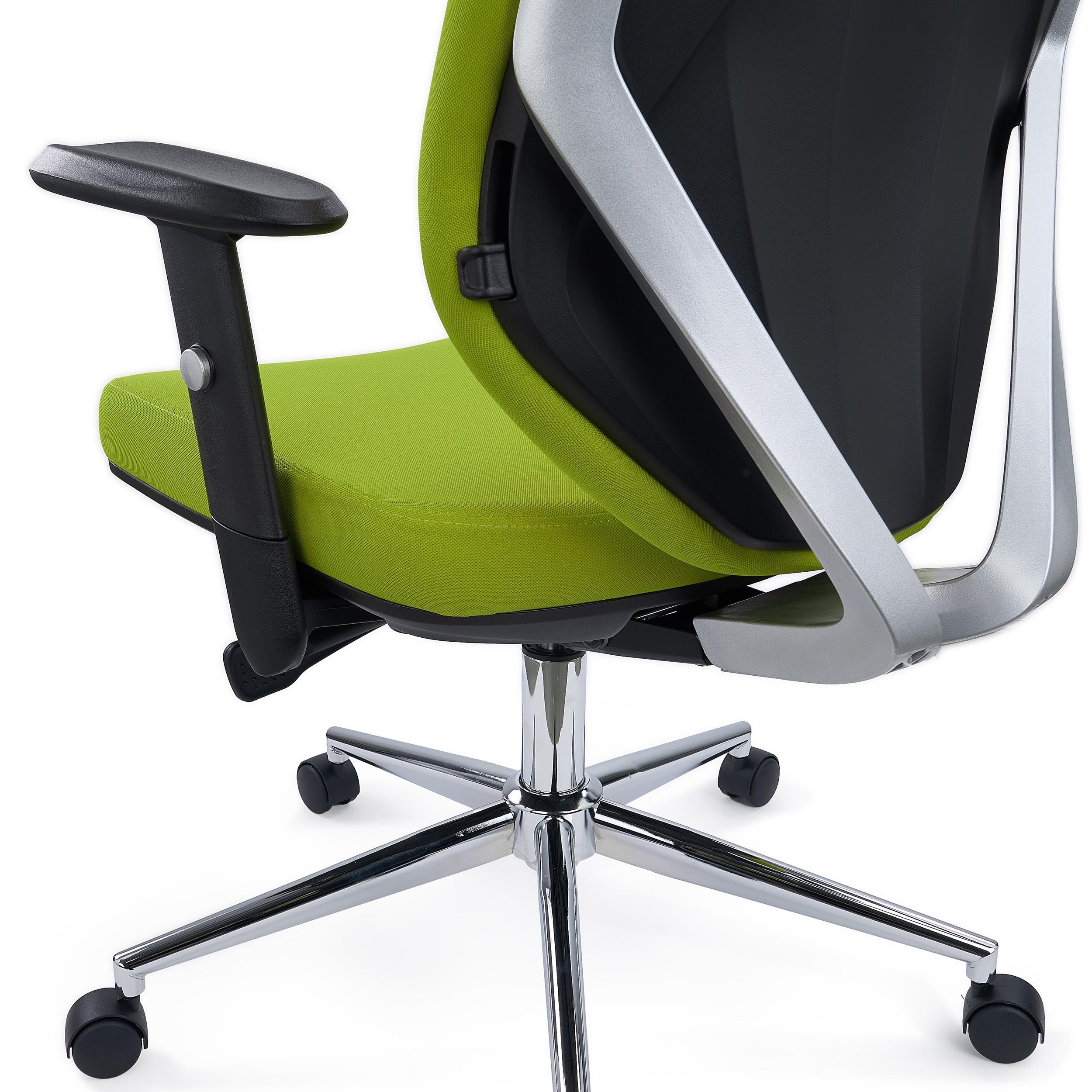 Silla de Oficina TRAFIC, Respaldo con Soporte Lumbar, Gran Acolchado, Robusta, En Tela Negra