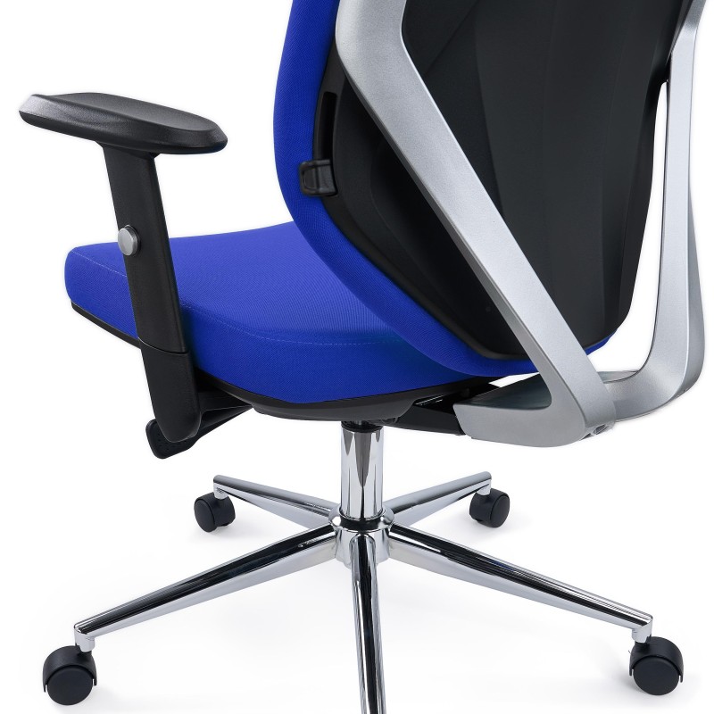 Silla de Oficina Ergonómica TRAFIC, Espuma Inyectada, Tela Negra
