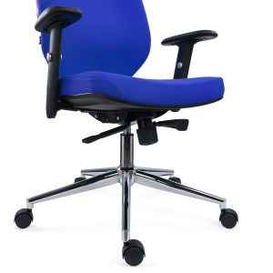Silla de Oficina Ergonómica TRAFIC, Espuma Inyectada, Tela Negra