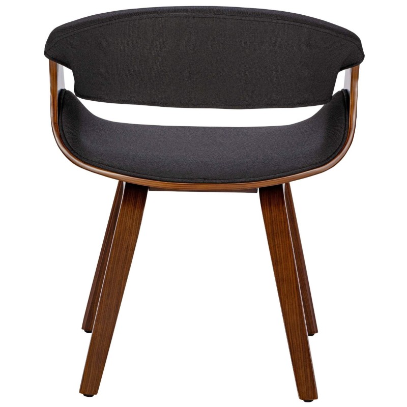 Silla de Confidente MARGOT, marco de madera, color negro
