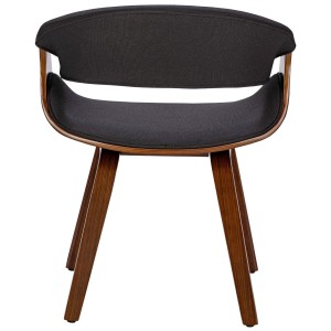 Silla de Confidente MARGOT, marco de madera, color negro