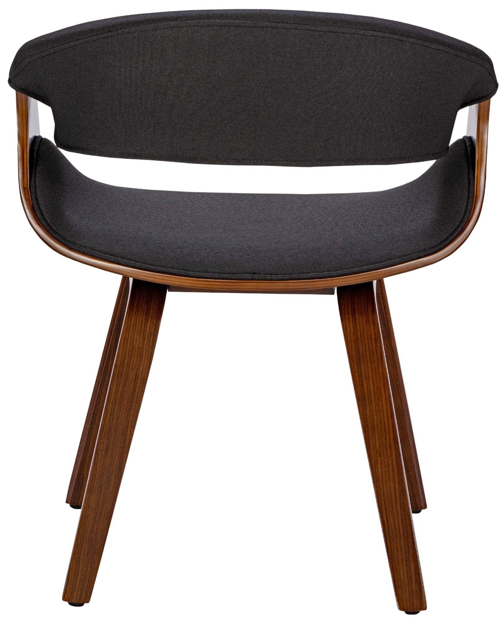 Silla de Confidente MARGOT, Diseño Exclusivo, Estructura en Madera, color Negro