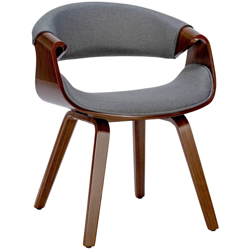 Silla de Confidente MARGOT, marco de madera, color negro