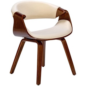 Silla de Confidente MARGOT, marco de madera, color negro