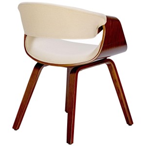Silla de Confidente MARGOT, marco de madera, color negro