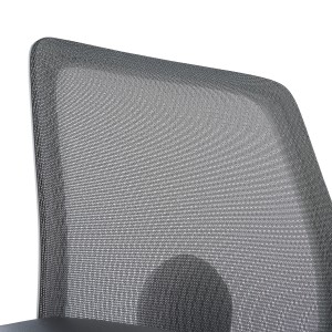 Silla de Oficina VESPA, Soporte Lumbar, Malla y Tela Negra