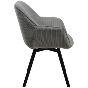 Silla de Confidente TAMMY, Giratoria, color Negro