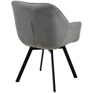Silla de Confidente TAMMY, Giratoria, color Negro
