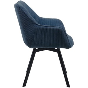 Silla de Confidente TAMMY, Giratoria, color Negro