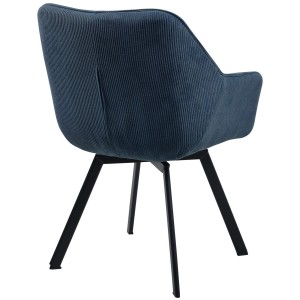 Silla de Confidente TAMMY, Giratoria, color Negro