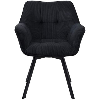 Silla de Confidente TAMMY, Giratoria, color Negro 2