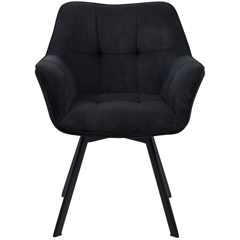Silla de Confidente TAMMY, Giratoria, color Negro