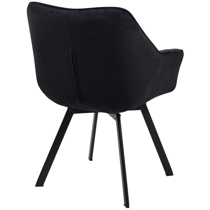 Silla de Confidente TAMMY, Giratoria, color Negro