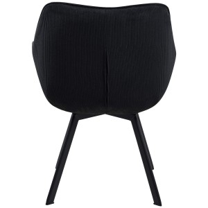 Silla de Confidente TAMMY, Giratoria, color Negro