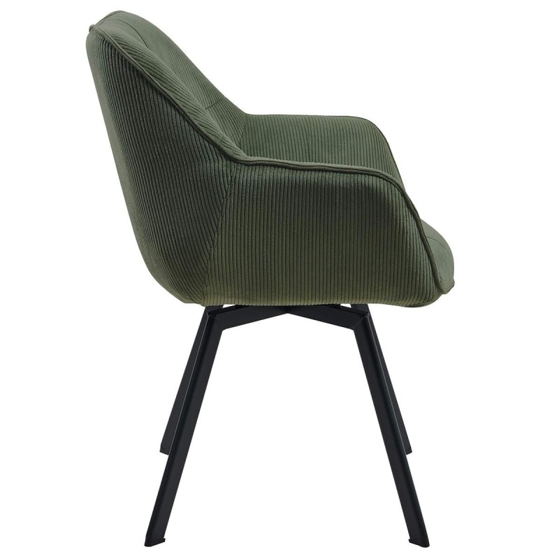 Silla de Confidente TAMMY, Giratoria, color Negro