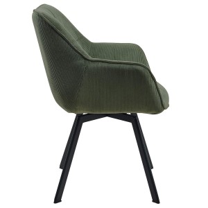 Silla de Confidente TAMMY, Giratoria, color Negro