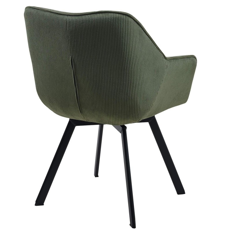 Silla de Confidente TAMMY, Giratoria, color Negro
