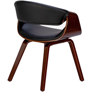 Silla de Confidente MARGOT, marco de madera, color negro