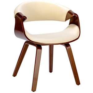 Silla de Confidente MARGOT, marco de madera, color negro