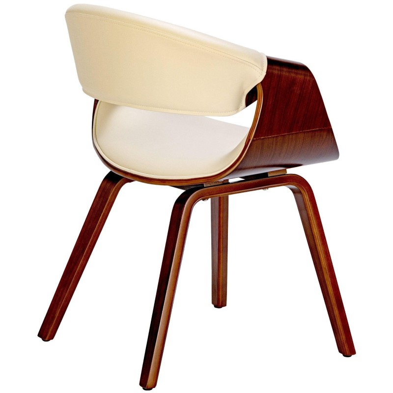 Silla de Confidente MARGOT, marco de madera, color negro