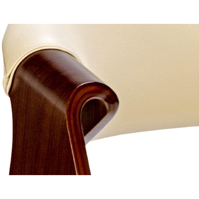 Silla de Confidente MARGOT, marco de madera, color negro