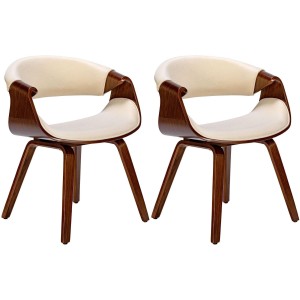 Silla de Confidente MARGOT, marco de madera, en tela color negro