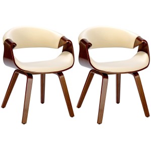Silla de Confidente MARGOT, marco de madera, en piel color negro
