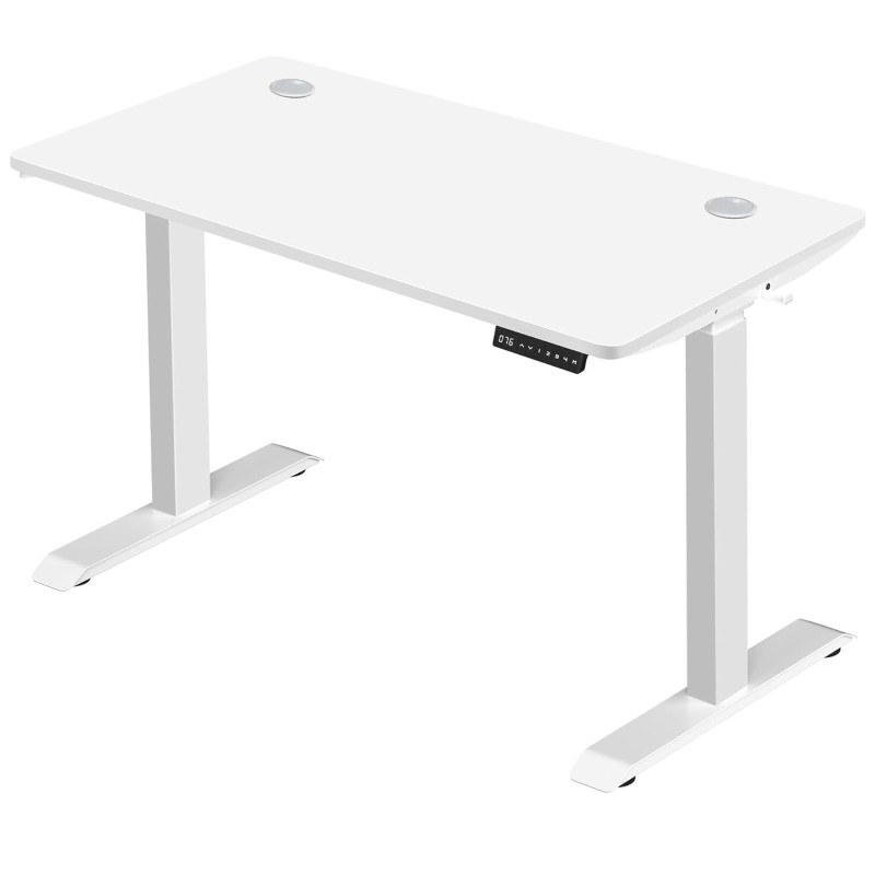 Mesa de Ordenador MAKALU, Altura Regulable, 120x60x71-117 cm, Negro