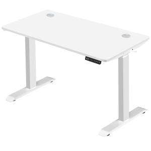Mesa de Ordenador MAKALU, Altura Regulable, 120x60x71-117 cm, Negro