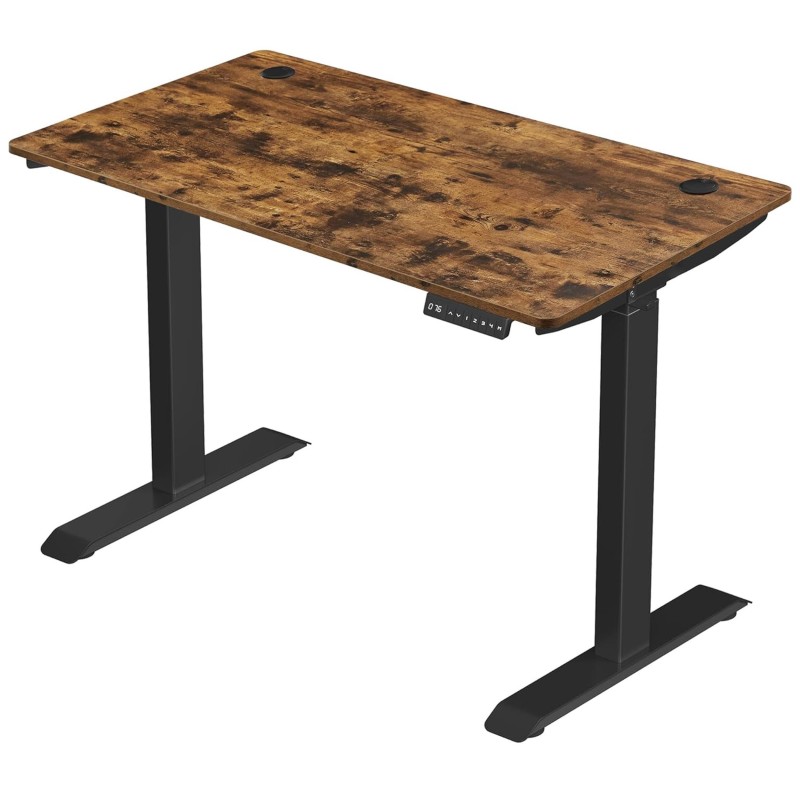 Mesa de Ordenador MAKALU, Altura Regulable, 120x60x71-117 cm, Negro