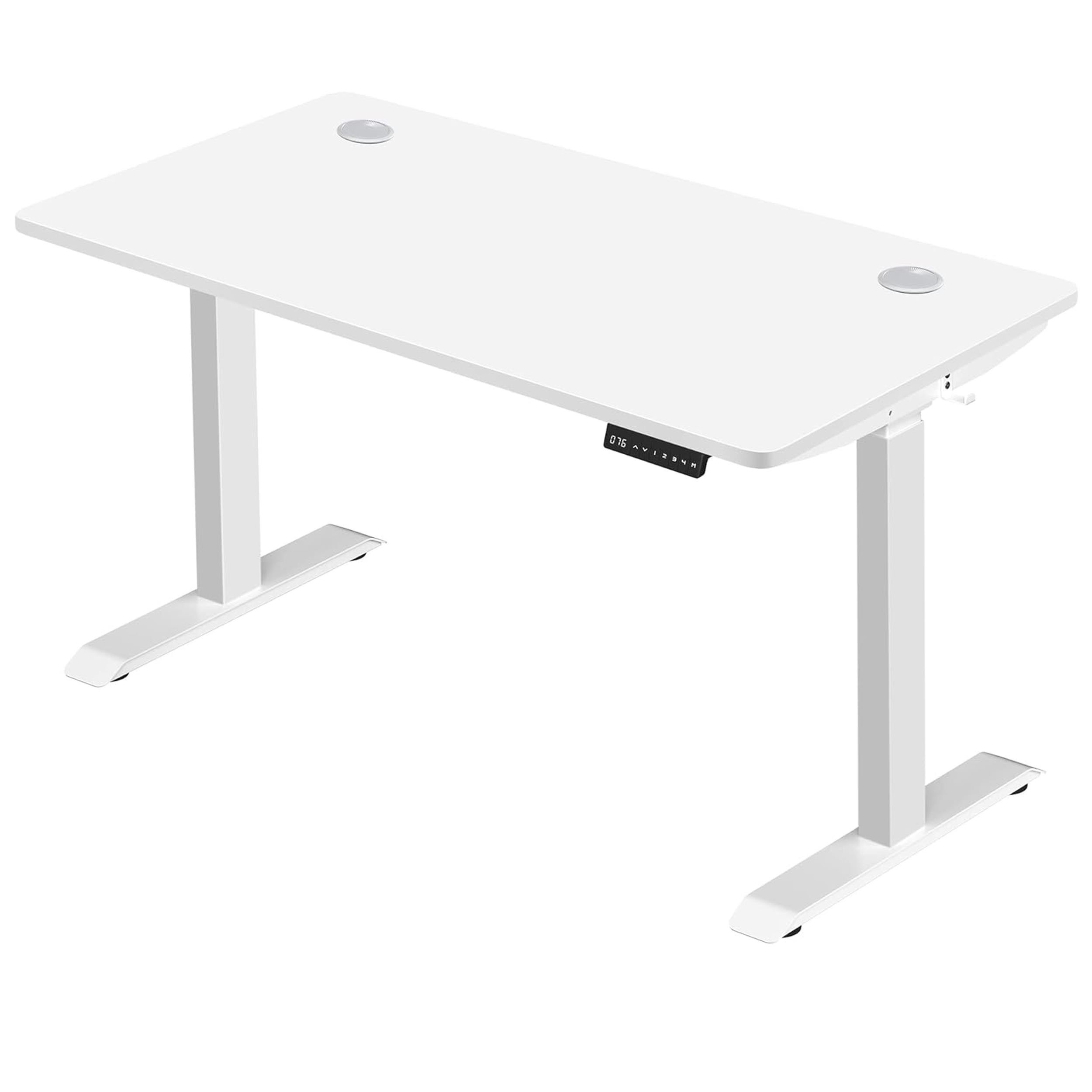 Mesa de Ordenador MAKALU, Altura Regulable Eléctrica, 140x70x71-117 cm, color Negro
