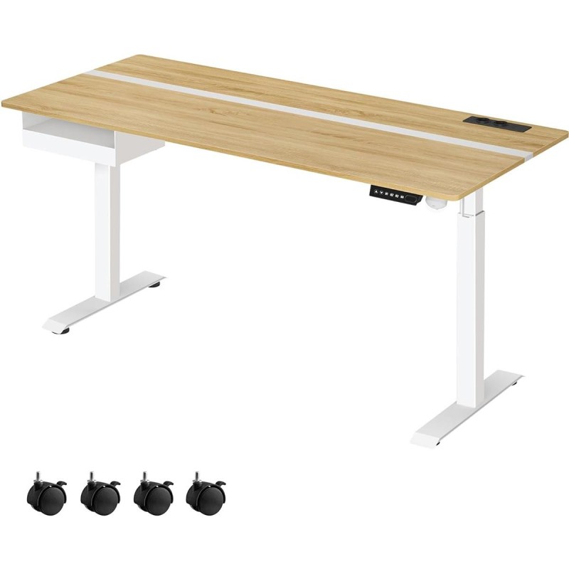 Mesa Ajustable EVEREST, Moderna y versátil, en color Blanco