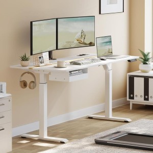 Mesa Ajustable EVEREST, Moderna y versátil, en color Blanco