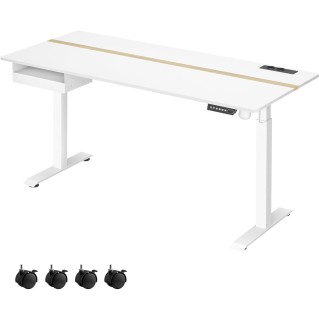 Mesa Ajustable EVEREST, Moderna y versátil, en color Blanco 2