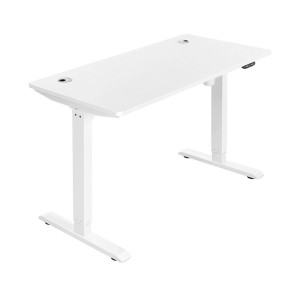 Mesa de odernador elevable MONFORTE, sencilla y moderna, en color Negro