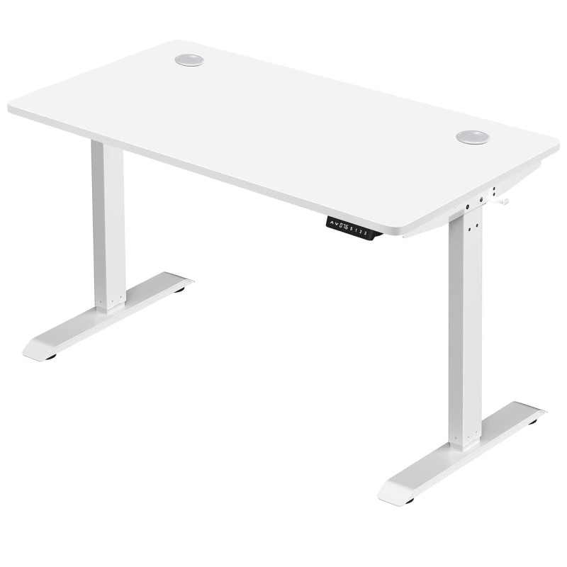 Escritorio ANETO, Altura Regulable Eléctrica, 140x60x73,5-119 cm, Negro