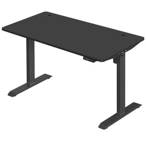Escritorio ANETO, Altura Regulable Eléctrica, 140x60x73,5-119 cm, Negro
