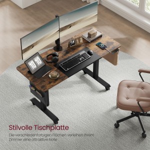 Mesa Elevable SOLOMON, 140x60x72-120 cm, Blanco