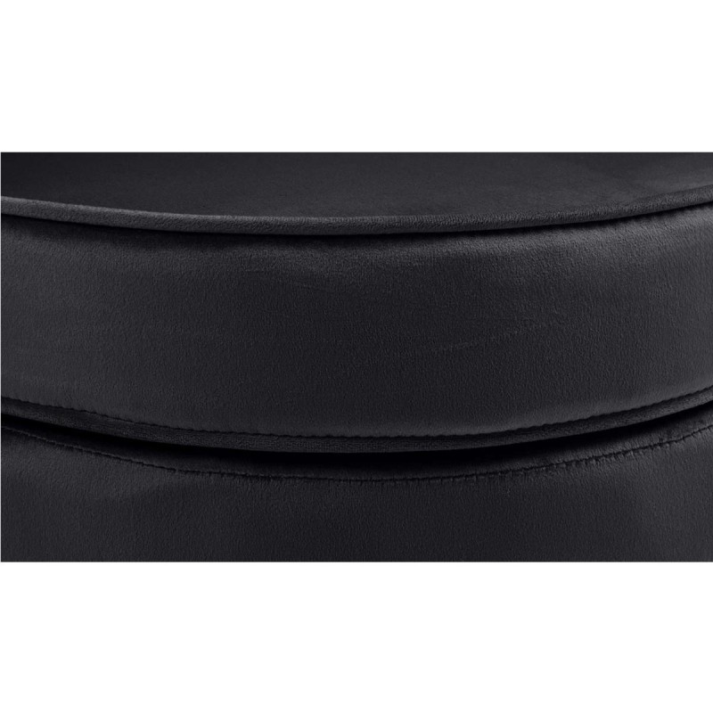 Sillón KIEL, Patas Metálicas Doradas, en Terciopelo Negro