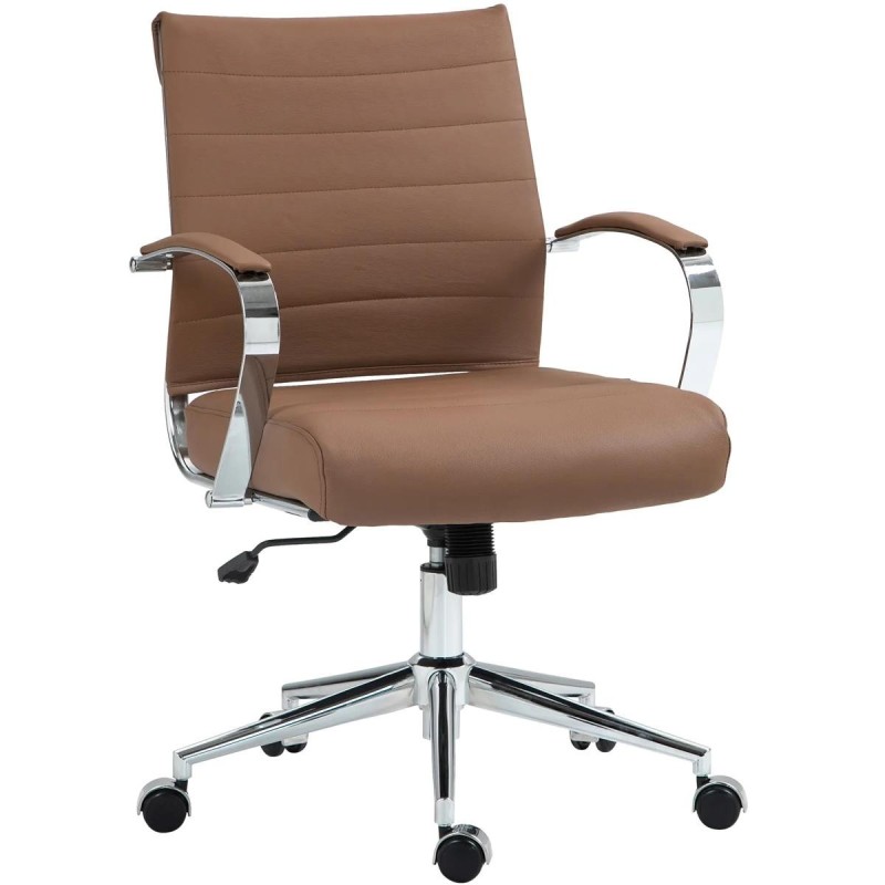 Silla de Oficina EVERY en Piel Natural color Negro