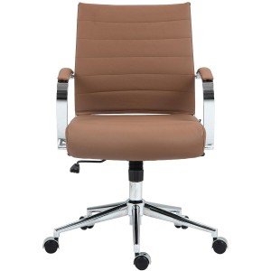 Silla de Oficina EVERY en Piel Natural color Negro