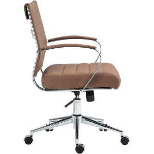 Silla de Oficina EVERY en Piel Natural color Negro