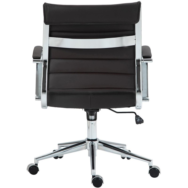 Silla de Oficina EVERY en Piel Natural color Negro