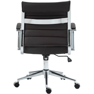 Silla de Oficina EVERY en Piel Natural color Negro
