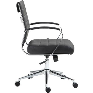 Silla de Oficina EVERY en Piel Natural color Negro